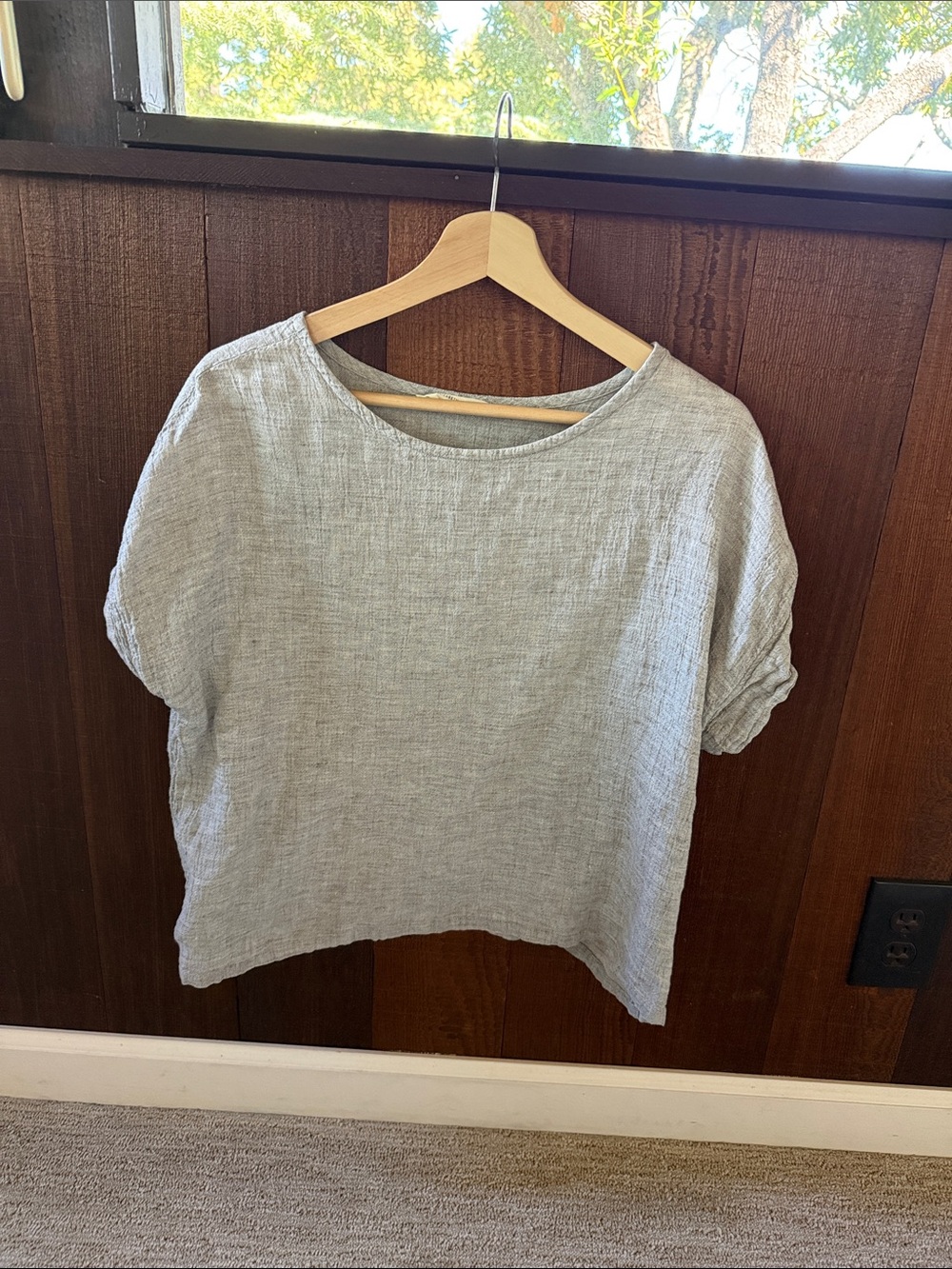 Elizabeth Suzann Georgia Tee in Linen Gauze EUC